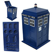 Doctor Who Ice Cube Tray and TARDIS-Shaped Ice Bucket
